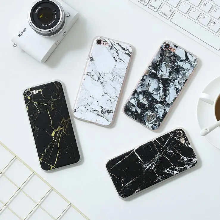 

Free Shipping Color printing marbling stone grain strips fashion cell phone cover case for iPhone 6 7 plus, N/a