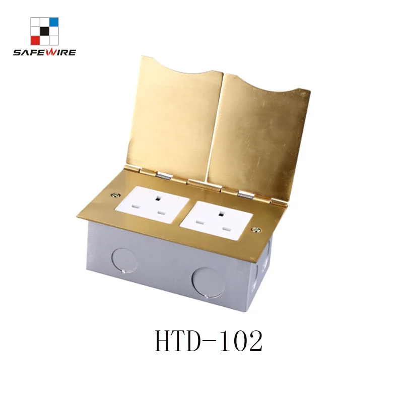 Iec60884 Standard Brass Allouy Floor Mounted Sockets Ground Outlet