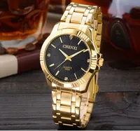 

CHENXI 050A Gold Steel Watch Fashion Men's Wrist Watch
