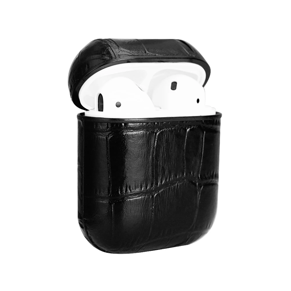 

high quality business style for airpod bag,case for airpods leather, Yellow;grey;blue;red;brown