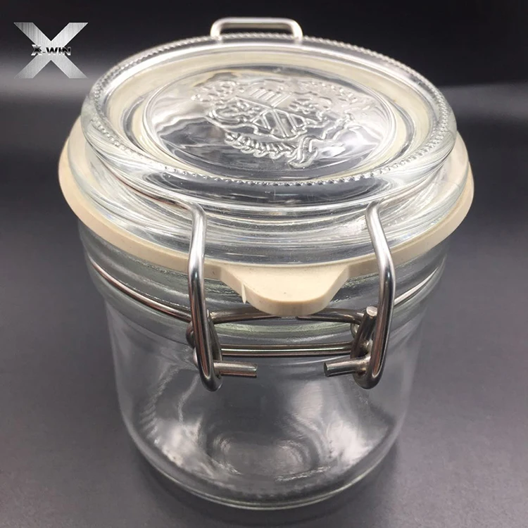 Wholesale Factory Price High Quality Swing Top Big Size Glass Storage