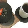 Looks like Vinyl Record custom beer coasters
