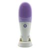 Female use electric face exfoliator silicone facial cleansing brush for clean and clear face wash