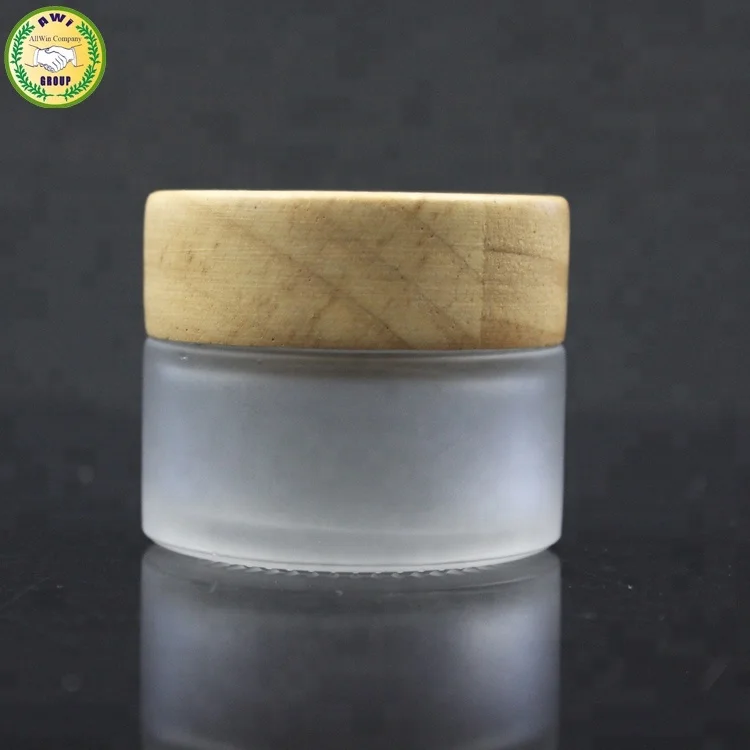 body butter jars glass with logo printing cosmetic container glass cream jar with aluminium lid