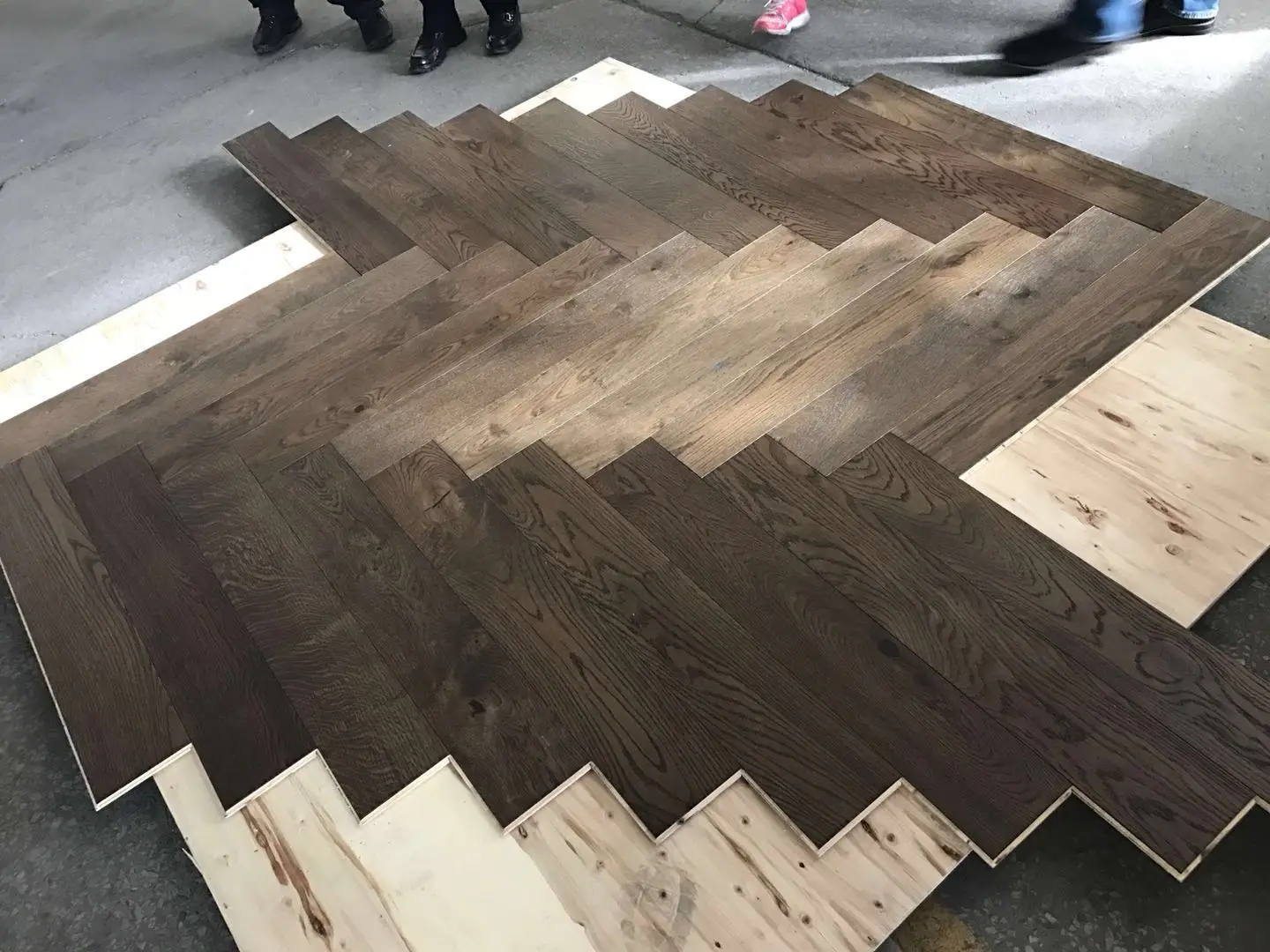 600mm Fishbone Oak Engineered Wood Flooring