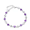 Unique 925 sterling silver zircon bracelet women jewelry