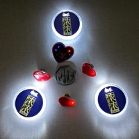 

high quality cheap clothing customized name led button grow badge