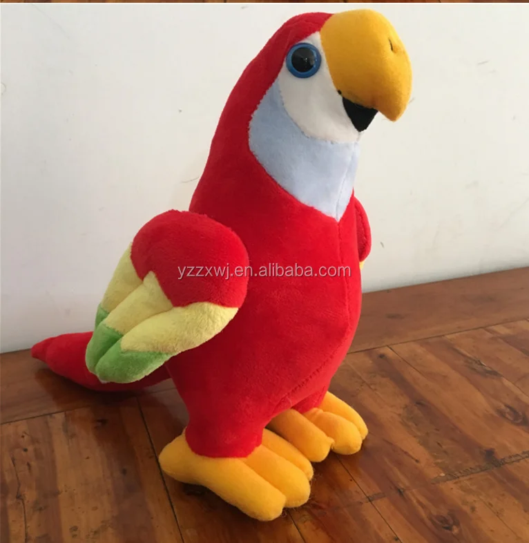 pink parrot stuffed animal