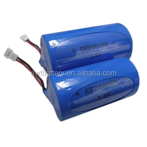 Er26500m 3.6v 6500mah Li-socl2 High Power Type C Size Primary Lithium ...