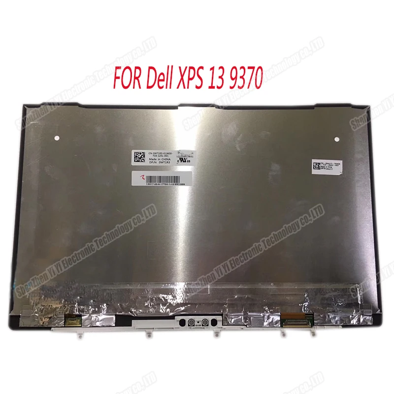 

13.3 inch LQ133M1JX31 FOR Dell XPS 13 9370 lcd screen assembly 0WT1R3 0FT5T7 ( no touch)