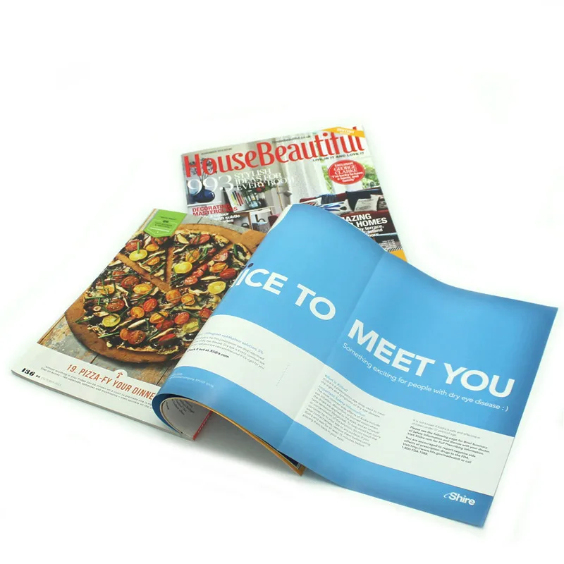 Gate Fold Paper Back Magazine Soft Cover Magazine Printing Company