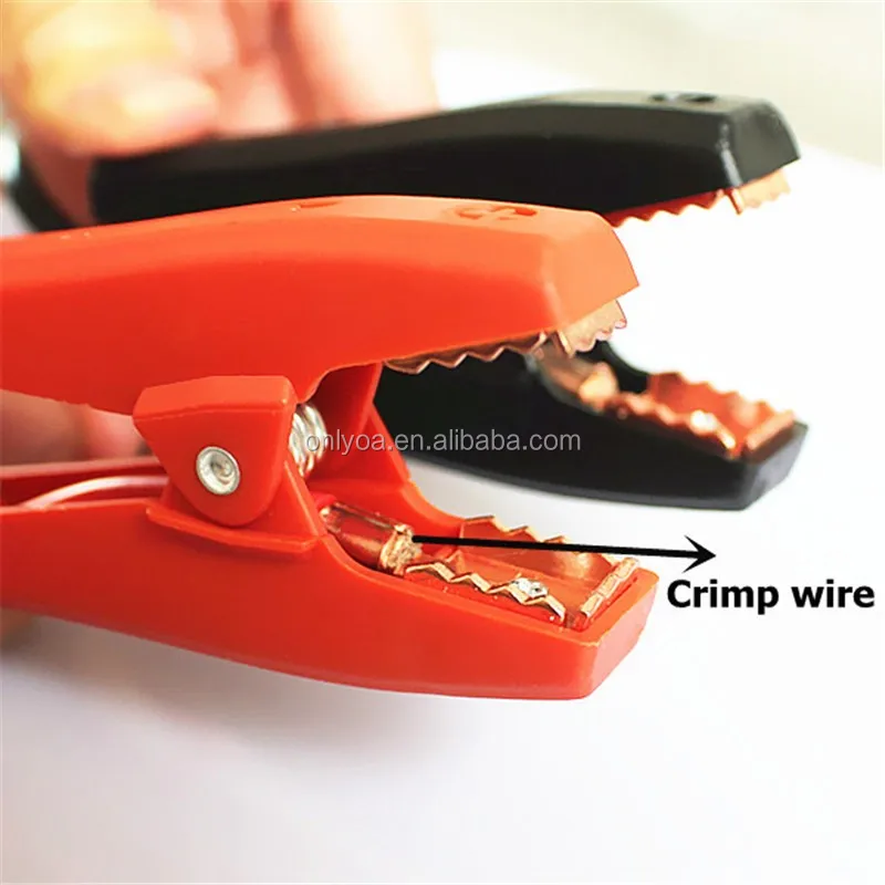 Insulated 90MM 100A Car Battery Alligator Clip Crocodile Clamp