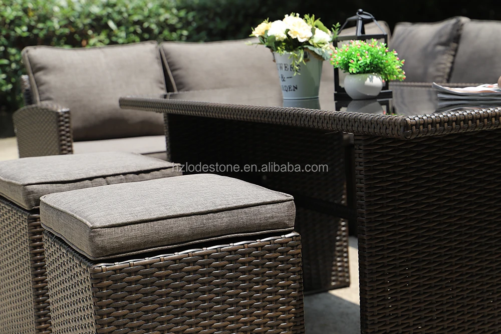 5pcs K/d Hot Selling Rattan Furniture Garden Sofa Outdoor Furniture