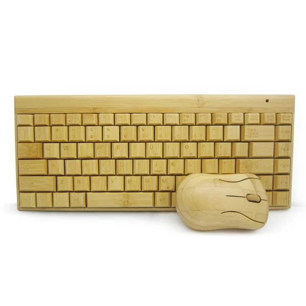 

Wired Bamboo Keyboard good in design,Wood wireless mouse and keyboard