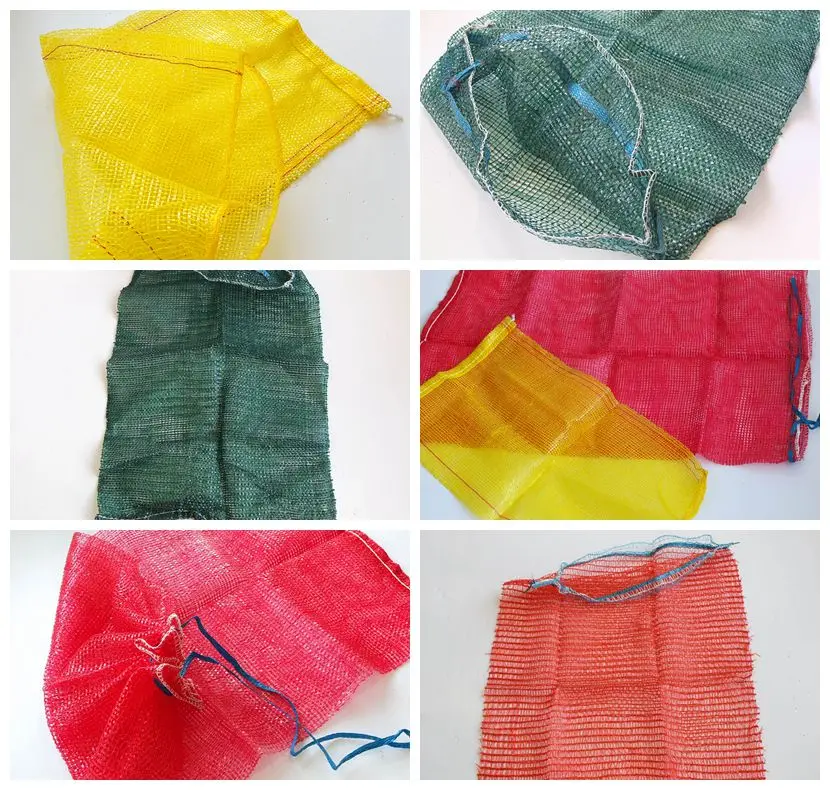 25kg 50kg Mesh Bag For Onions Potato Vegetables Fruit / Leno Mesh Buy