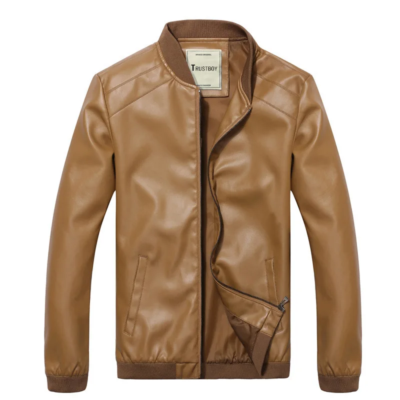 Unisex Jacket wholesale leather bomber jacket slim fit motor leather jacket