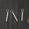 925 Silver Earrings Connector Fashion Earrings Charm Finding Jewelry Parts Fittings Women's Accessories