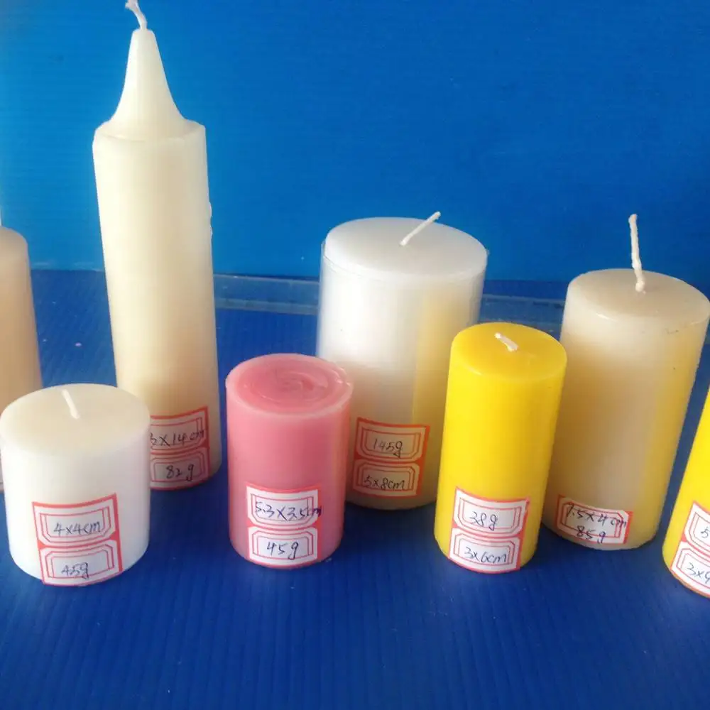 
Cheap wholesale white pillar candles 