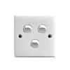 10A 2 Gang 1 Way Electric Botton Wall Switch