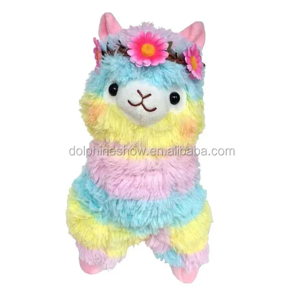 rainbow stuffed llama