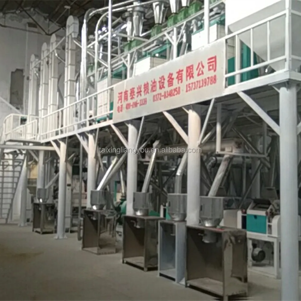 5-500t per day fully automatic commercial corn flour/grits mill machinery maize milling machine for sale