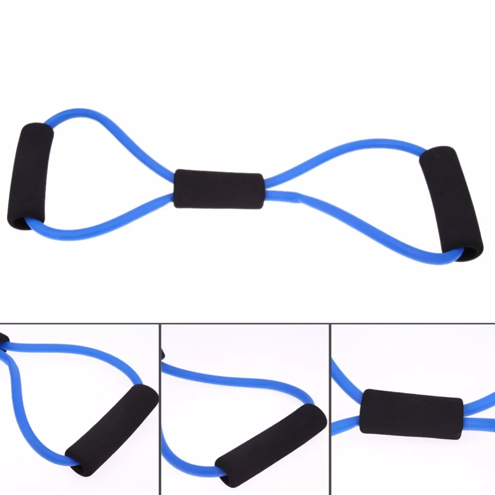 Figure 8 Shape Rubber Resistance Bands Exercise Tube - Buy Resistance ...