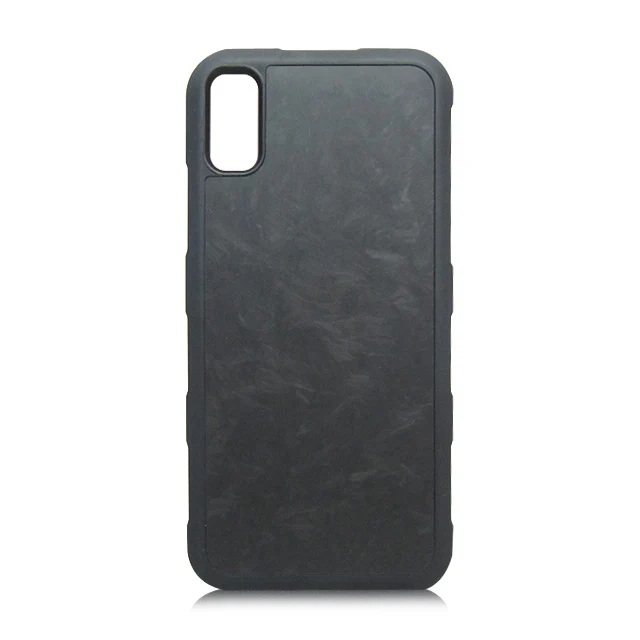 

Matte edge forged carbon fiber phone case for iPhone X/XS, Black