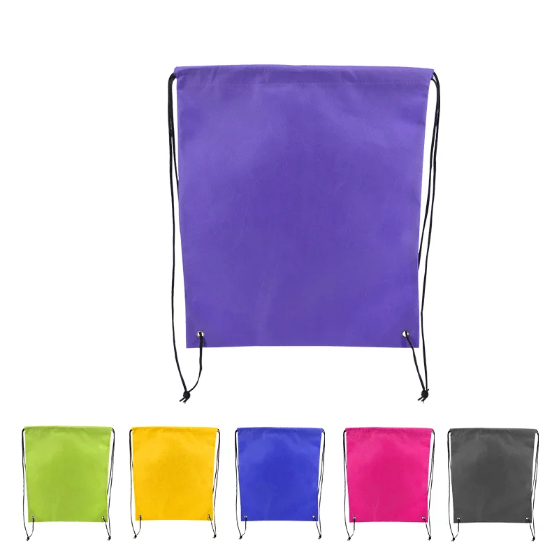 

Colorful eco friendly bag pp non woven drawstring backpack bolsas reutilizables, Can be customized