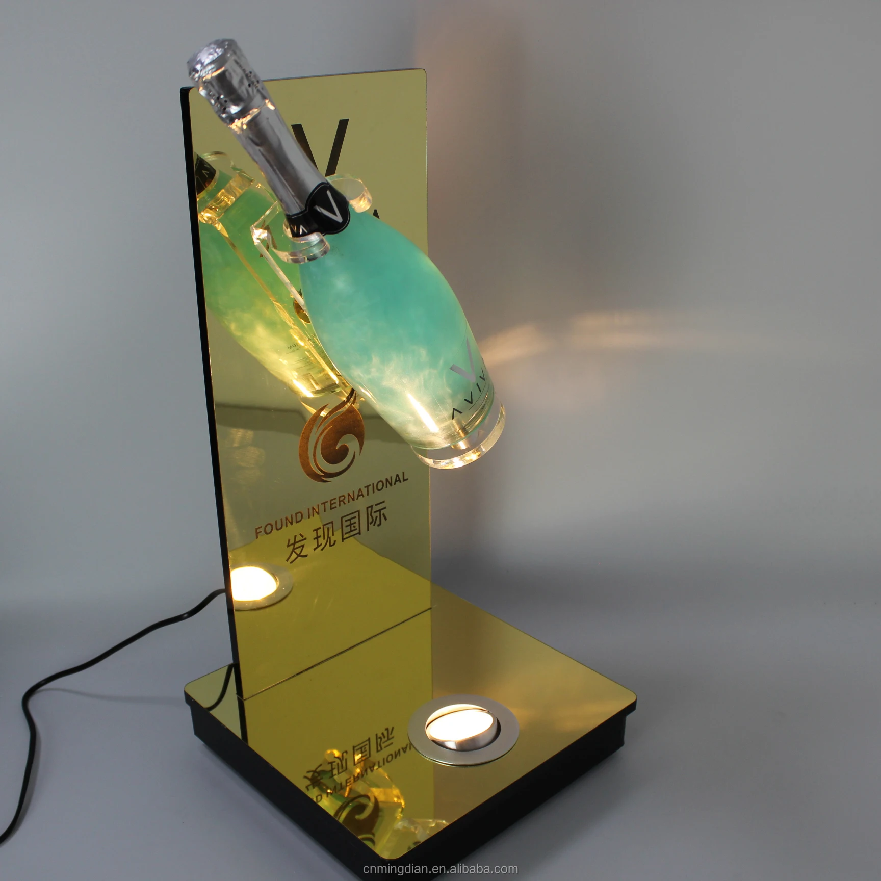 
magnetic levitating floating display,led maglev bottle stand,acrylic bottle stand 