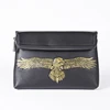 Golden eagle embossed pattern decoration business bag briefcase for man leather fashion clutch bag