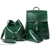 New korean girl ladies basic original fashionable backpack bag set wholesale from Alibaba