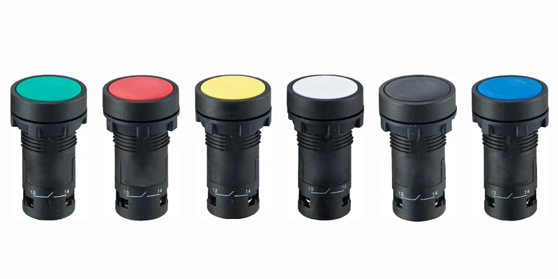 22мм мгновенный кнопочный переключатель плоская кнопка 220в 1контакт