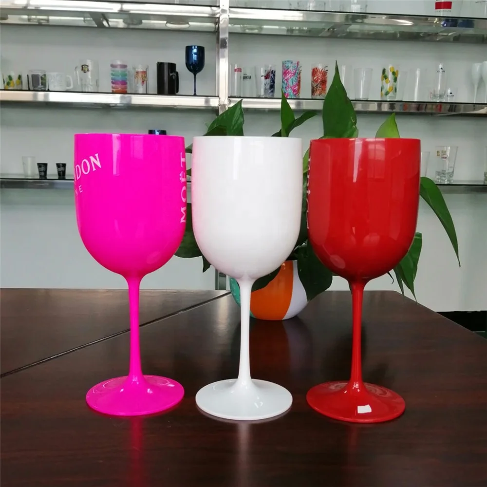 

2019 Unbreakable Pc Plastic Wine Cup Acrylic Goblet For Wedding, Customized color