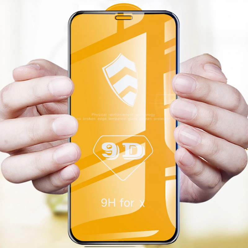 

9D Full Cover Tempered Glass Screen Anti-scratch Protector For Iphone X/ XS/XR/MAX, Black