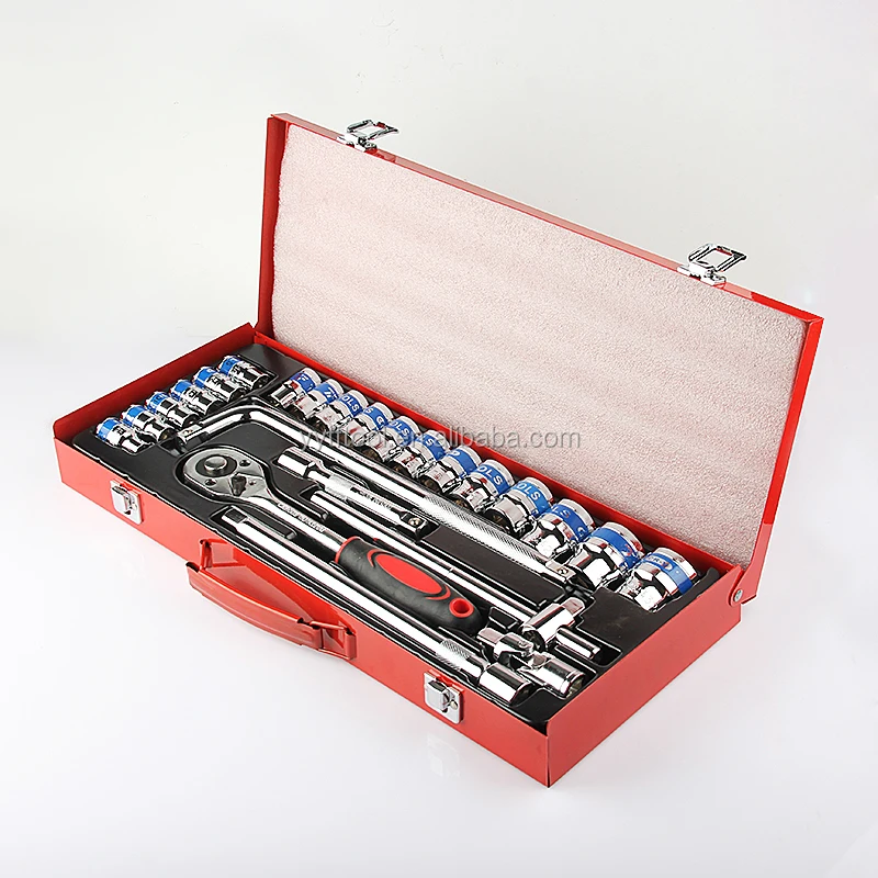 
24pcs phosphating socket set in steel box TF-6016 