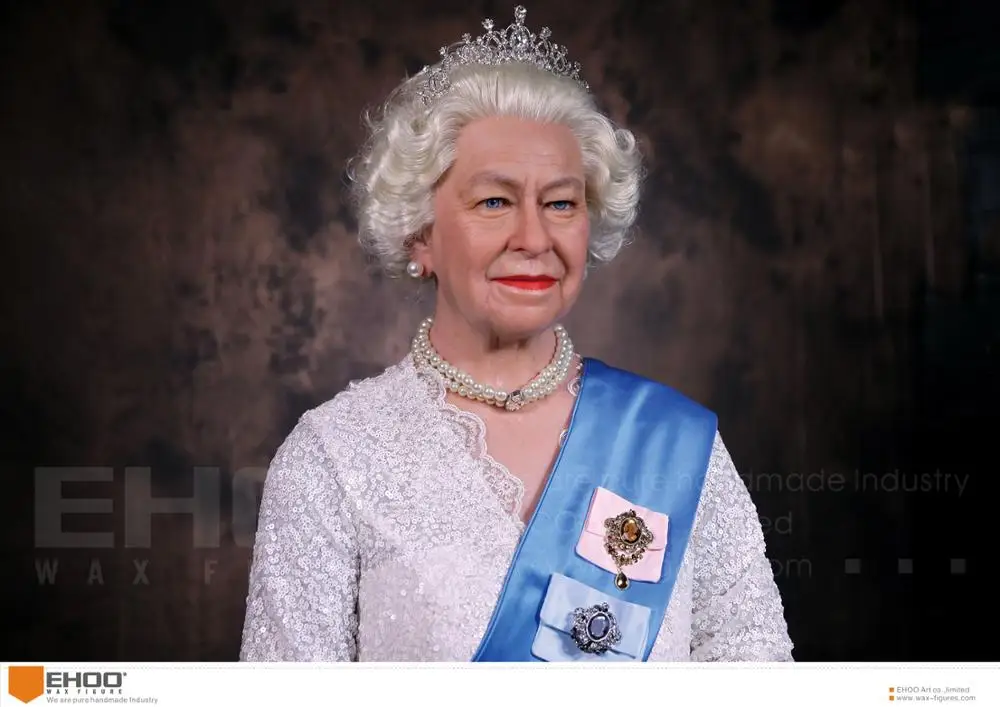Factory Customized Celebrity The British Queen Life Size Wax Figure For