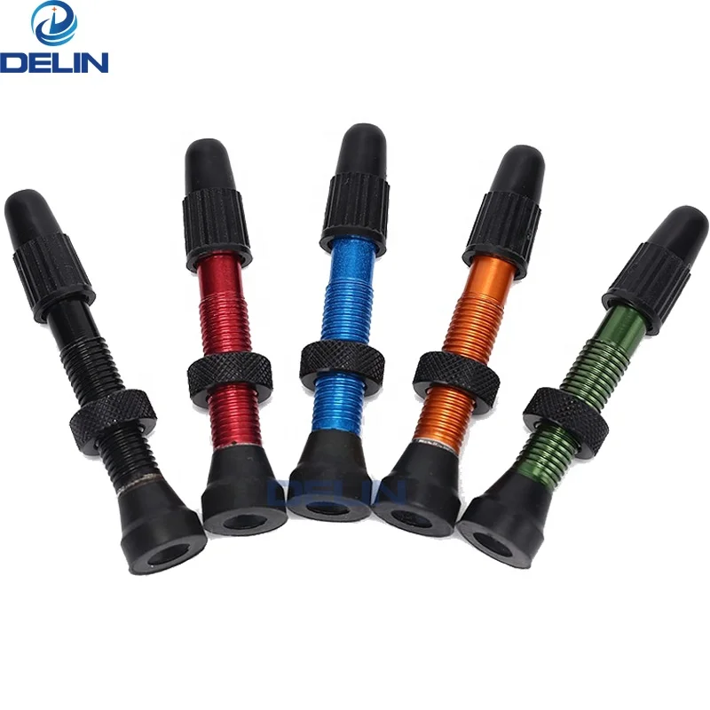 60mm Black 2pcs Presta FV Tubeless Valve Stems Brass MTB Road Bike 40mm 50mm