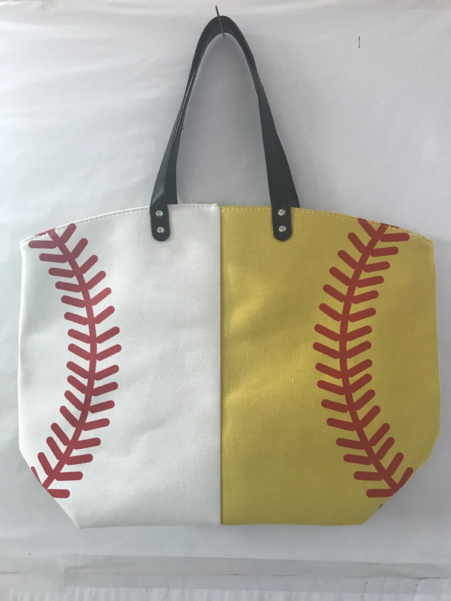 Wholesale Canvas Baseball Tote Bags Printed Softball Sports Durable