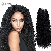 

blonde wavy dreadlocks hair weave products in bulk, ombre faux dreadlocks crochet braid manufacturers