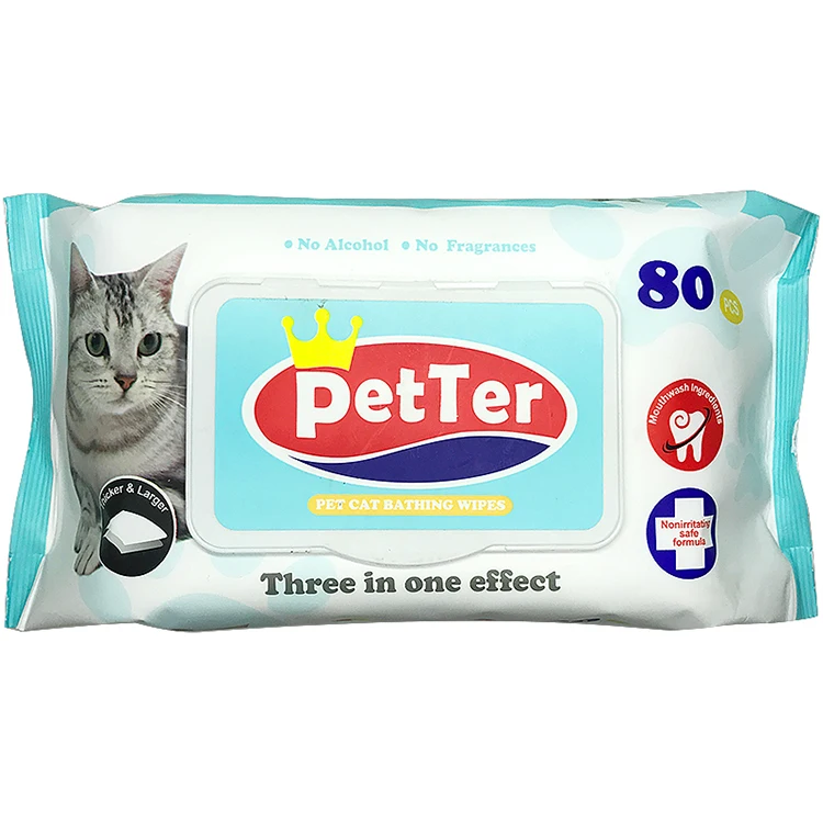 Homemade cat bath wipes