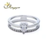 Charm Party Ring pear cutting AAA CZ stone Prong setting Factory price