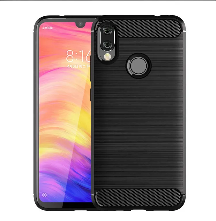 

For Xiaomi Redmi Note 7 Pro Case Waterproof Silicone Mobile Phone Case And Accessories For Redmi Note 7 Pro Back Cover Case, Black;red;gray;navy