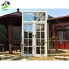 Custom Make American Style Grill Design Double Glass Aluminium Clad Casement window
