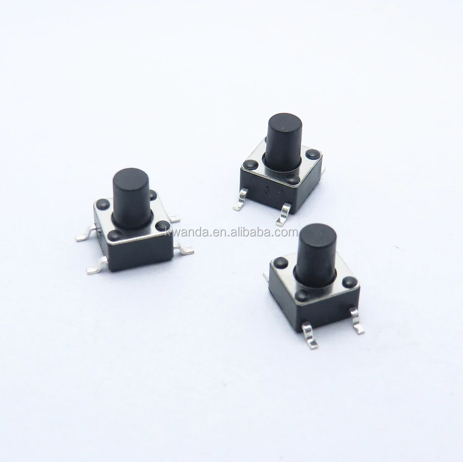 6x6x8 4 Pin Smt Push On Push Off Tact Switch Buy 6x6 Tact Switch,Push