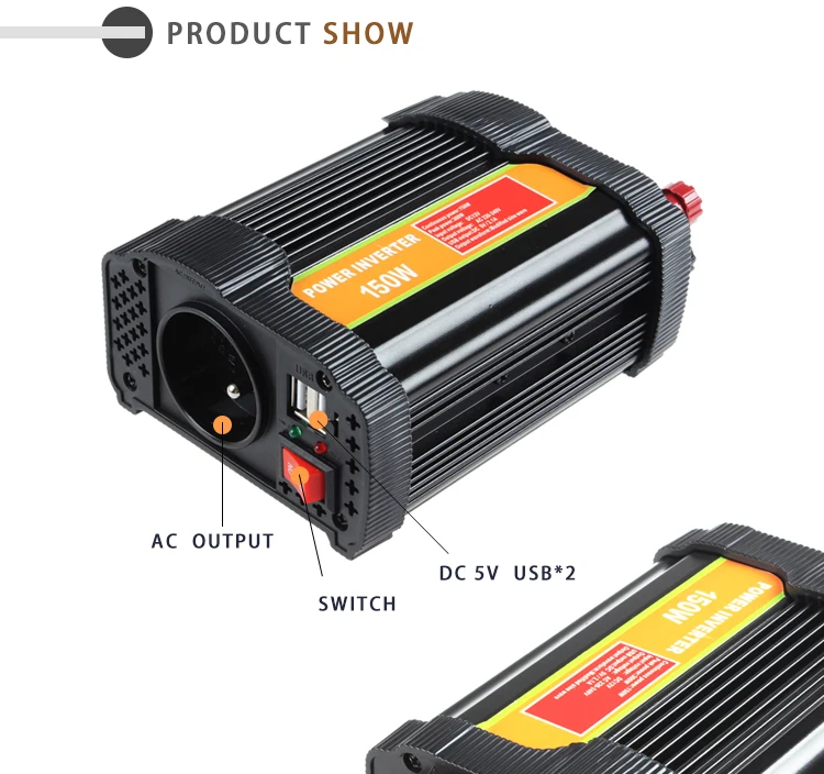 Smart Car Power Inverter 200w 12v Dc To Ac 110v/230v Car Power ...