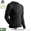 Men's Single Layer Long Sleeve Crew Neck Base Layer Top,dry fit polypropylene thermal underwear