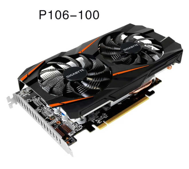 
P106-100 Mining Card GPU Graphics Cards 1060 6GB High Hashrate For Bitcoin miner Zcash Ethereum Mining 