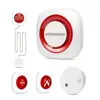 New hot selling products smoke alarm with sound light gsm function