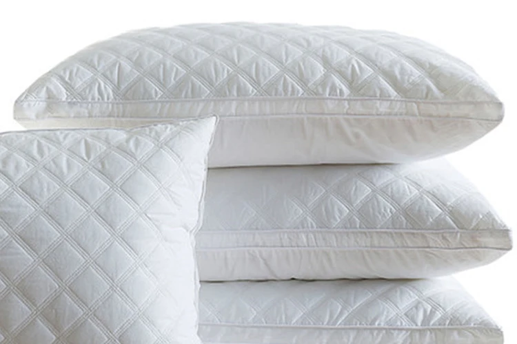 批发新现代设计舒适蓬松棉织物纤维填充枕头