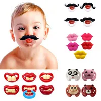 

Food Grade Silicone Toys Toddler Pacy Orthodontic Soothers Teat Funny Baby Pacifiers